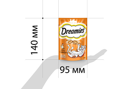 Dreamies Лакомство Дримис для кошек Подушечки с Курицей 30 г