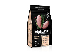 AlphaPet Kitten Superpremium Сухой корм АльфаПет для Котят, беременных и кормящих кошек Цыпленок 1,5 кг