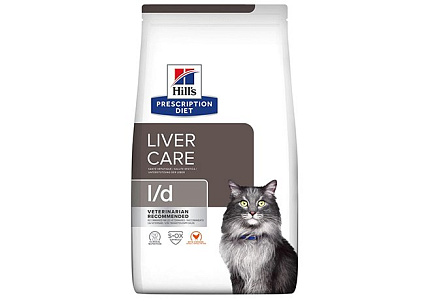 Hills Prescription Diet Liver Care l\d Feline Лечебный корм Хиллс для кошек при Заболеваниях Печени 1,5 кг