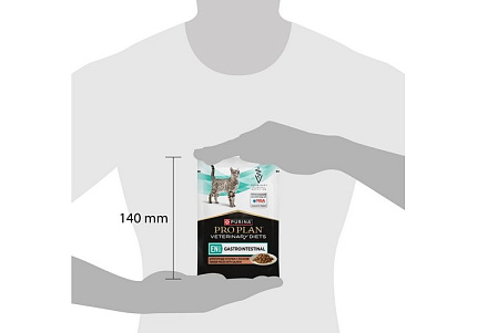 PRO PLAN VETERINARY DIETS EN ST\OX GASTROINTESTINAL Лечебный Влажный корм Паучи ПРО ПЛАН Ветеринарная диета при расстройствах пищеварения с Лососем (цена за упаковку) 85г х 26шт