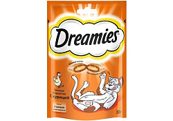 Dreamies Лакомство Дримис для кошек Подушечки с Курицей 30 г