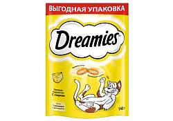Dreamies Лакомство Дримис для кошек Подушечки с Сыром 140 г
