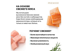 Premier Adult Fresh Salmon & Turkey Сухой корм Премьер для взрослых кошек Свежее филе Лосося с индейкой 2 кг
