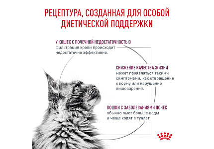 Royal Canin Renal RF23 Ветеринарный сухой корм Роял Канин Ренал для кошек Заболевание почек (хроническая почечная недостаточность) 4 кг