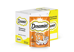 Dreamies Лакомство Дримис для кошек Подушечки с Курицей 30 г