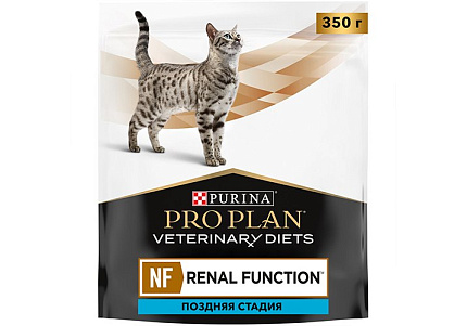 PRO PLAN VETERINARY DIETS NF RENAL FUNCTION ADVANCED CARE Сухой корм ПРО ПЛАН Ветеринарная диета для взрослых кошек для поддержания функции почек при хронической почечной недостаточности Поздняя стадия 350 г