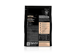 AlphaPet Kitten Superpremium Сухой корм АльфаПет для Котят, беременных и кормящих кошек Цыпленок 400 г