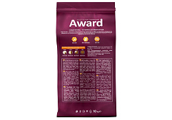Award Adult Sterilized Сухой корм Авард для взрослых Стерилизованных кошек Белая рыба семя льна клюква цикорий 10 кг