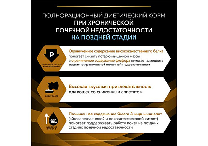 PRO PLAN VETERINARY DIETS NF RENAL FUNCTION ADVANCED CARE Сухой корм ПРО ПЛАН Ветеринарная диета для взрослых кошек для поддержания функции почек при хронической почечной недостаточности Поздняя стадия 350 г