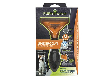 FURminator Medium Dog Long Hair Фурминатор для собак Средних пород с Длинной шерстью 1 шт