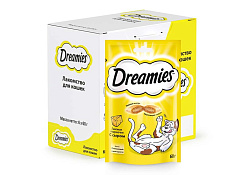 Dreamies Лакомство Дримис для кошек Подушечки с Сыром 60 г