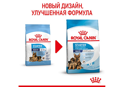 Royal Canin Maxi Starter Сухой корм Роял Канин Макси Стартер для Щенков Крупных пород до 2 месяцев 15 кг