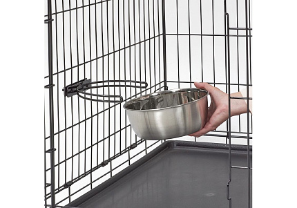 MidWest Snapy Fit Stainless Steel Миска Мидвест для клеток и вольеров Нержавеющая сталь 1,85 л