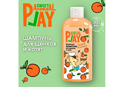 Animal Play Sweet Peach & Marzipan Шампунь Энимал Плей для Щенков и Котят Бережный Персиковый марципан 300 мл