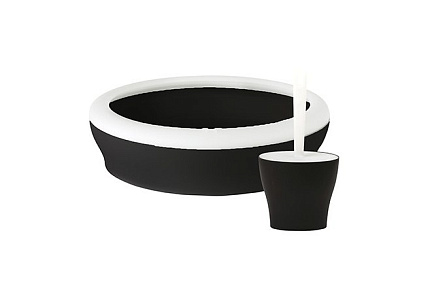 United Pets Viccì-cat Туалет-лоток Юнайтед Петс для кошек с совком и подставкой в комплекте 53 х 40 х 16 см Черный