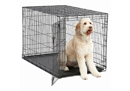 MidWest iCrate Dog Crate Клетка Мидвест 1 дверь Черная 48")122х76х84h см