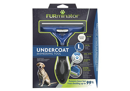 FURminator L Large Dog Short Hair Фурминатор для собак Крупных пород с Короткой шерстью 1 шт