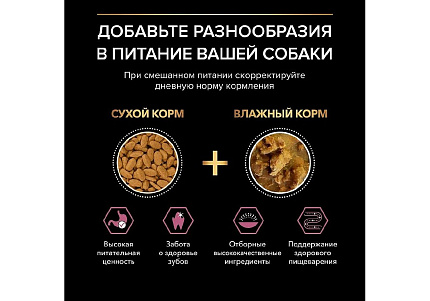 PRO PLAN OPTI DERMA Сухой корм ПРО ПЛАН для взрослых собак мелких пород при чувствительной коже с лососем 7 кг