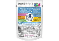 Perfect Fit Hair & Skin Паучи Перфект Фит для кошек для Красивой шерсти и здоровой кожи Индейка в соусе (цена за упаковку) 75г х 28шт
