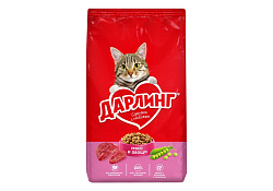 Дарлинг Сухой корм для взрослых кошек Мясо и Овощи 760 г