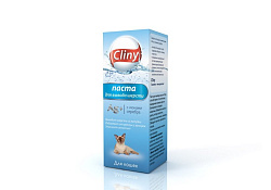 Cliny Паста Клини с ионами Серебра для кошек для Вывода Шерсти 30 мл