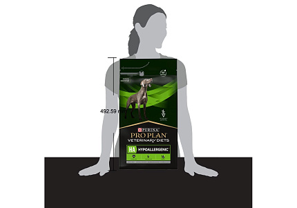 PRO PLAN VETERINARY DIETS HA HYPOALLERGENIC Сухой корм ПРО ПЛАН Ветеринарная диета для взрослых собак для снижения пищевой непереносимости ингредиентов и питательных веществ 3 кг