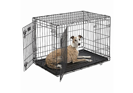 MidWest iCrate Double Door Dog Crate Клетка Мидвест 2 двери Черная 36")91х58х64h см
