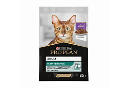 PRO PLAN ADULT Влажный корм Паучи ПРО ПЛАН для взрослых кошек с уткой в соусе (цена за упаковку) 85г х 26шт
