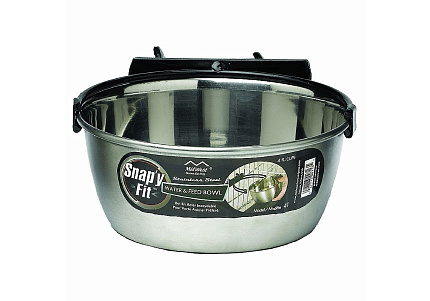 MidWest Snapy Fit Stainless Steel Миска Мидвест для клеток и вольеров Нержавеющая сталь 950 мл