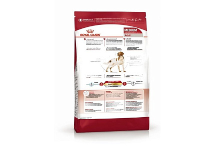Royal Canin Medium Adult Сухой корм Роял Канин Медиум Эдалт для Взрослых собак Средних пород в возрасте от 1 года до 7 лет 15 кг