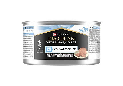 PRO PLAN VETERINARY DIETS CN CONVALESCENCE Влажный корм ПРО ПЛАН Ветеринарная диета для кошек и собак при выздоровлении (цена за упаковку) 195г x 24шт
