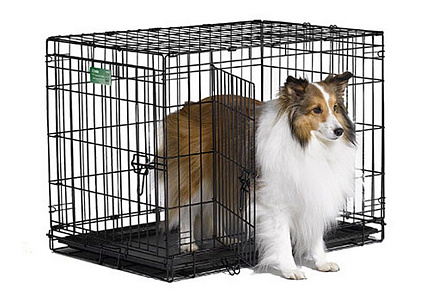 MidWest iCrate Double Door Dog Crate Клетка Мидвест 2 двери Черная 30")76х48х53h см