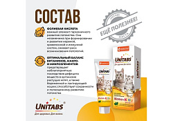 Unitabs Mama+Kitty paste Витаминно-минеральная паста Юнитабс для Котят и беременных и кормящих кошек c Фолиевой кислотой 120 мл