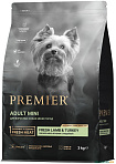 Premier Adult Mini Fresh Lamb & Turkey Сухой корм Премьер для взрослых собак Мелких пород Свежее мясо Ягненка с индейкой 3 кг