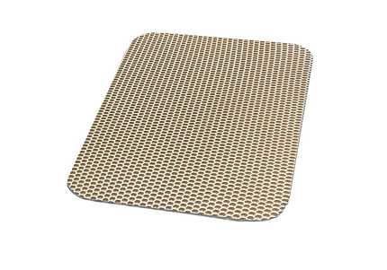 Зверьё моё Коврик для миски и лотка 60 х 37 см х 1,2 см Бежевый