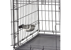 MidWest Snapy Fit Stainless Steel Миска Мидвест для клеток и вольеров Нержавеющая сталь 300 мл