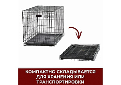 MidWest iCrate Dog Crate Клетка Мидвест 1 дверь Черная 48")122х76х84h см