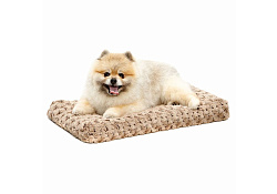 MidWest Ombre' Mocha Swirl Fur Pet Bed Лежанка Мидвест с завитками Плюшевая Мокко 22") 57х31 см