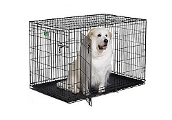 MidWest iCrate Double Door Dog Crate Клетка Мидвест 2 двери Черная 48")122х76х84h см