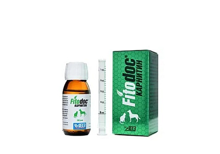 Fitodoc Карнитин Кормовая добавка Фитодок для собак и кошек 50 мл