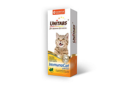Unitabs ImmunoCat с Q10 paste Витаминно-минеральная паста Юнитабс для кошек с Таурином 120 мл