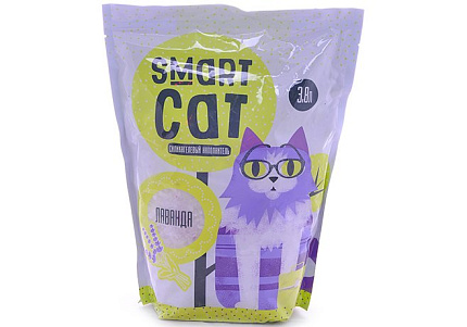 Smart Cat Наполнитель Смарт Кэт для кошек Силикагелевый аромат Лаванды 3,8 л (1,66 кг)