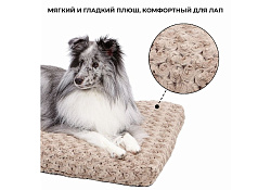 MidWest Ombre' Mocha Swirl Fur Pet Bed Лежанка Мидвест с завитками Плюшевая Мокко 24") 61х45 см