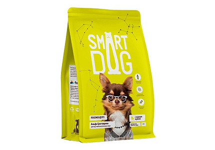 Smart Dog Сухой корм Смарт Дог для взрослых собак всех пород с Курицей и рисом 800 г