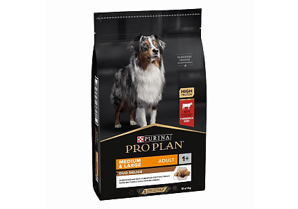 PRO PLAN DUO DELICE Сухой корм ПРО ПЛАН для взрослых собак средних и крупных пород с говядиной 10 кг