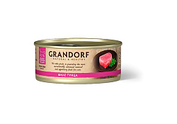 Grandorf Holistic & Hypoallergenic Консервы Грандорф для кошек филе Тунца (цена за упаковку) 70г х 6шт