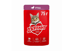 Дарлинг Влажный корм Паучи для взрослых кошек Утка в подливе (цена за упаковку) 75г х 26шт