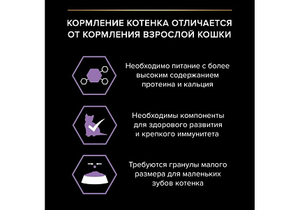 PRO PLAN HEALTHY START KITTEN Сухой корм ПРО ПЛАН для Котят, беременных и кормящих кошек Поддержание иммунитета и здорового развития с Курицей 1,5 кг