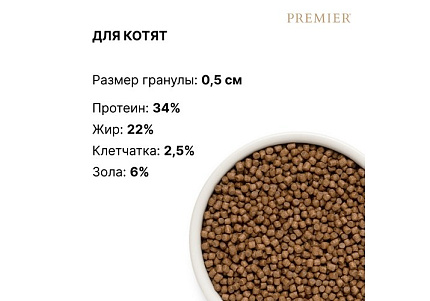 Premier Kitten Fresh Turkey Сухой корм Премьер для Котят Свежее мясо Индейки 2 кг