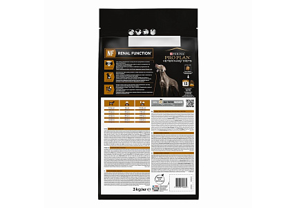 PRO PLAN VETERINARY DIETS NF RENAL FUNCTION Сухой корм ПРО ПЛАН Ветеринарная диета для взрослых собак для поддержания функции почек при хронической почечной недостаточности 3 кг